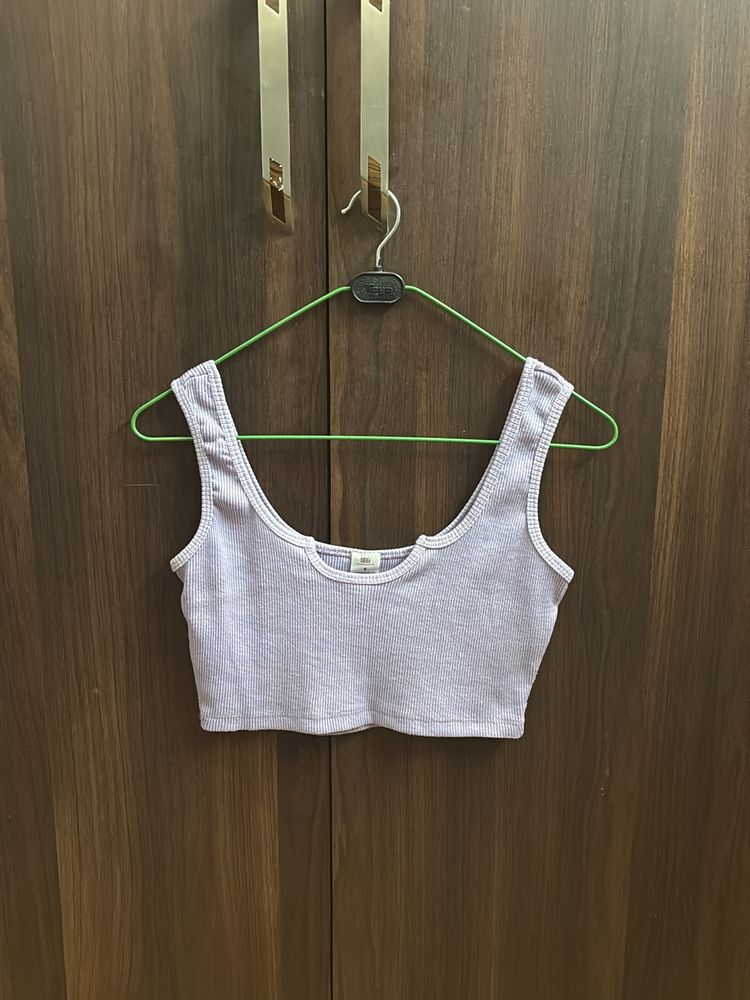 Lavender Crop Top