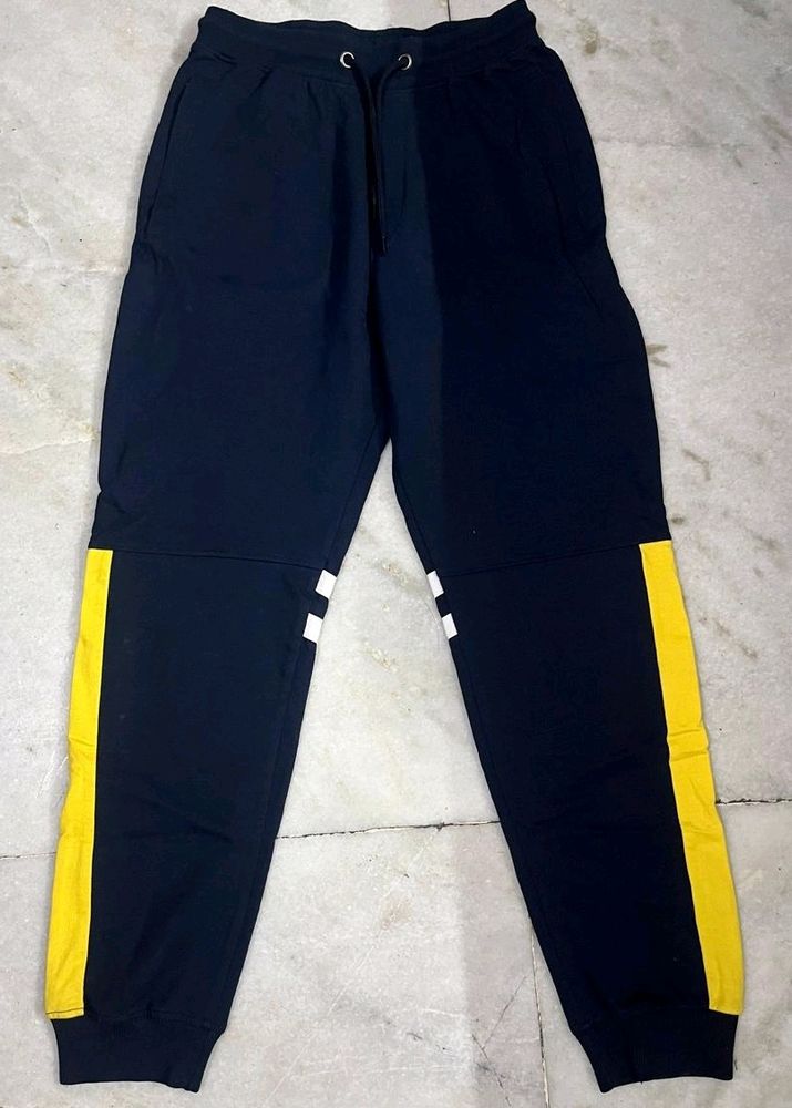 WESTSIDE NAVY BLUE COTTON JOGGERS SIZE S