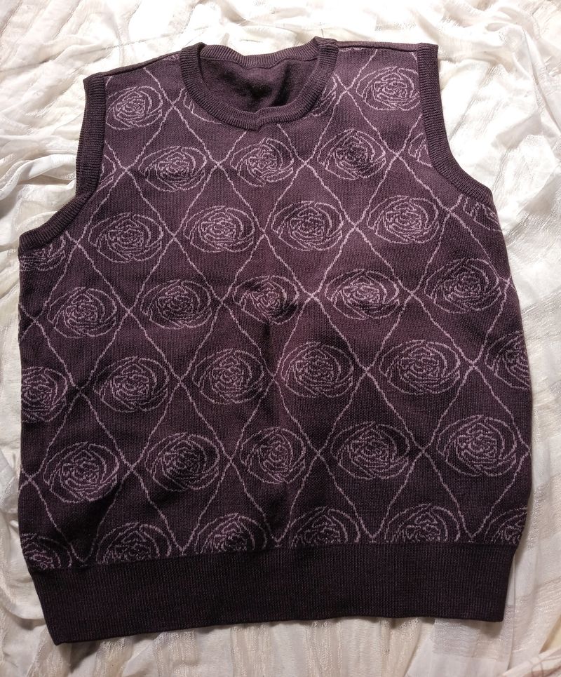 Violet Vest Rose Print Grunge 🎀