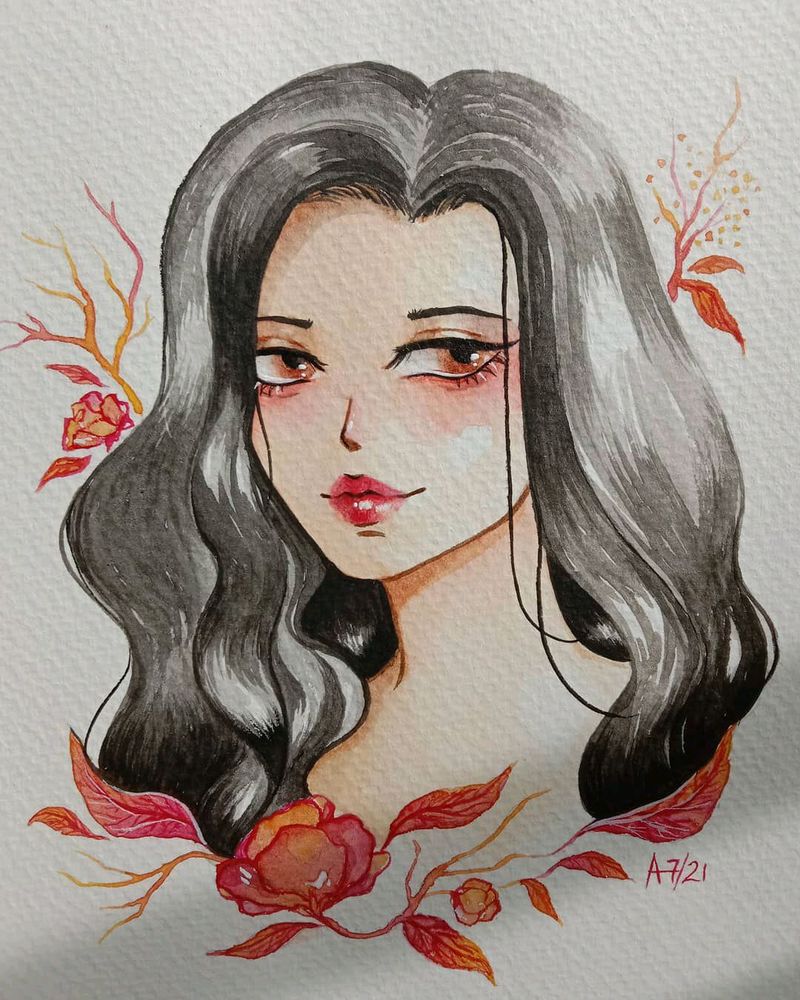 Commission watercolor portrait