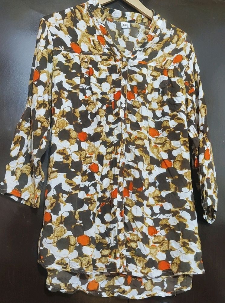 Multi Print Cotton Top For 36- 38 Bust