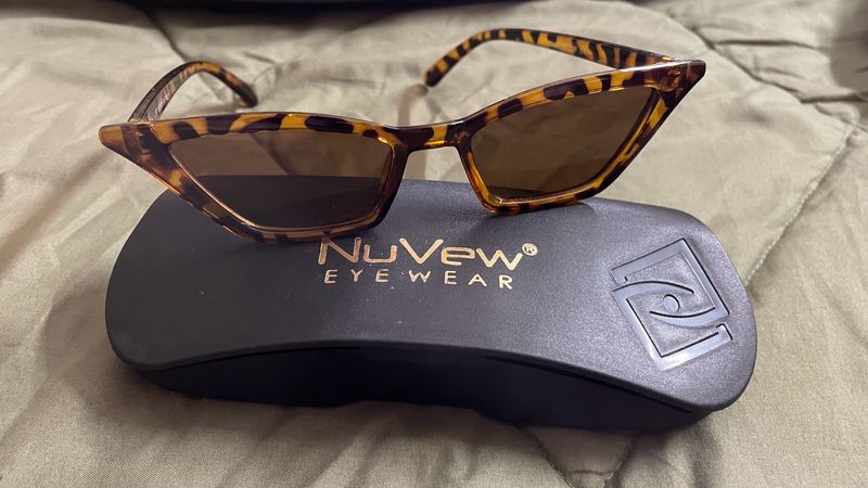 NuVew Cat Eye Animal Print Sunglasses UV Protected