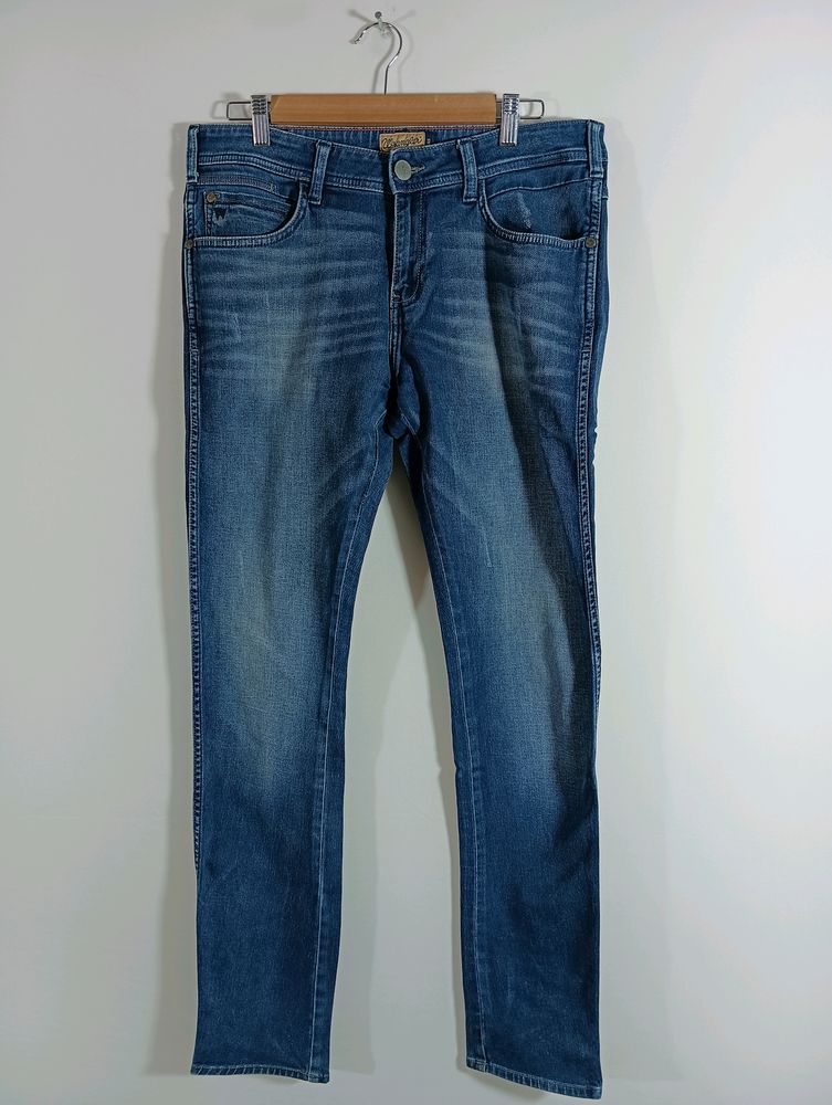 Wrangler Men Denim Blue Jeans| Waist 34 | Length 4