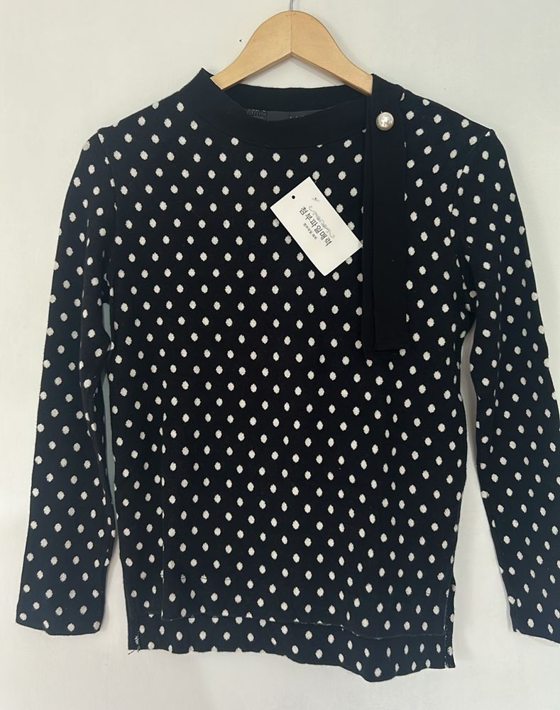 Korean Polka Dot Sweater