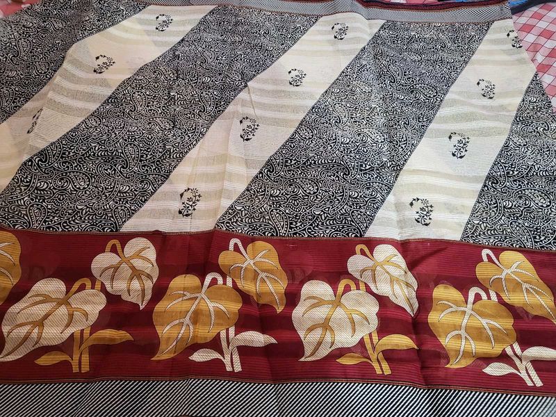 Pure Cotton Meena Print Saree