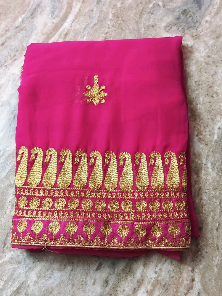 Pink Saree