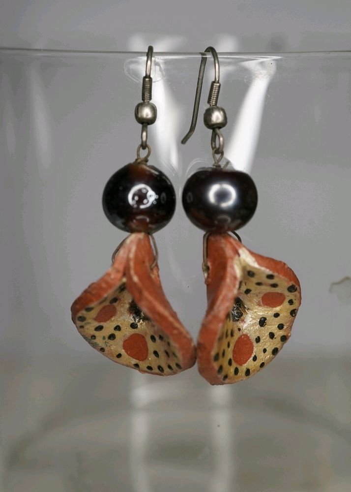 Hand Painted Terracota Earrings