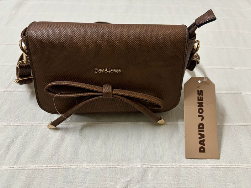 🆕David Jones Brown Handbag/Sling Bag