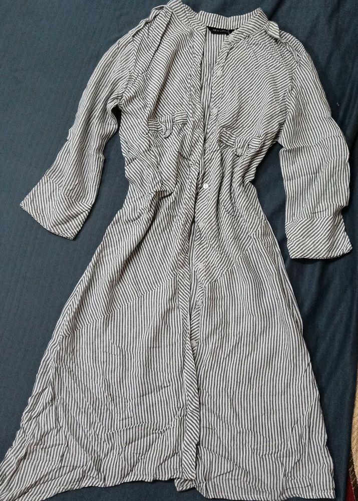 Stripped Kurti/Shrug