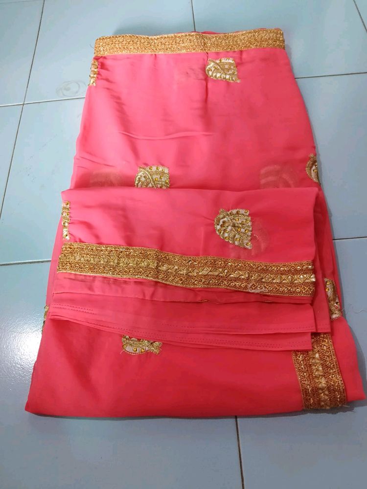 Bridal Saree With Unstitched Blouse