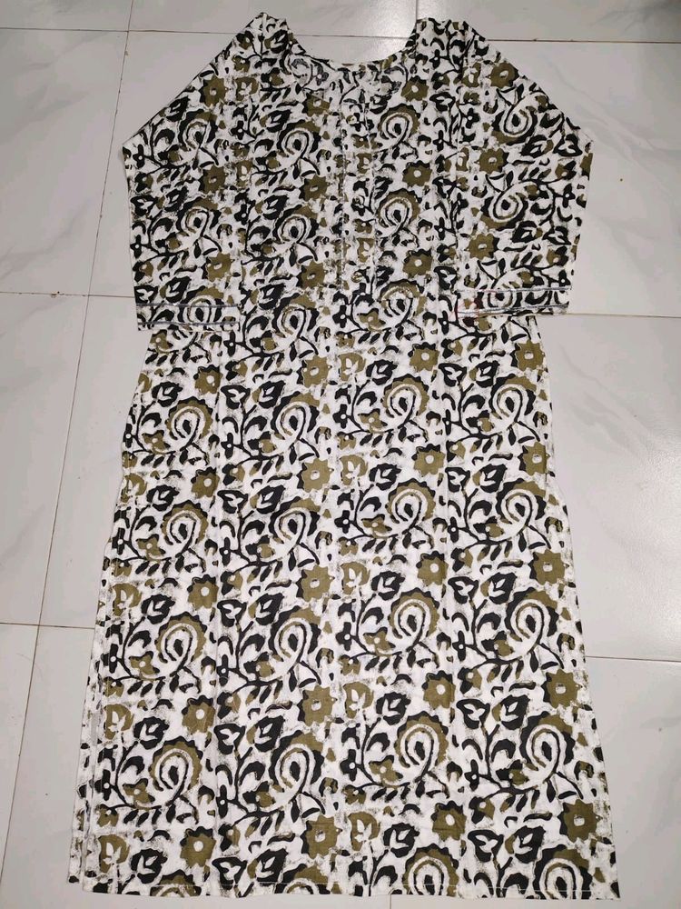 Olive Or Mehandi Colour Kurti