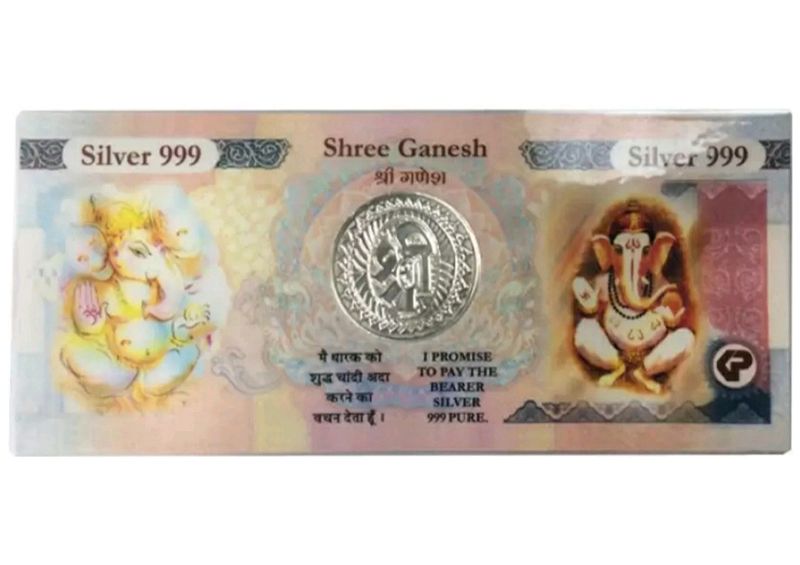 Ganesha 999 Purity Silver Currency💸💰❣️