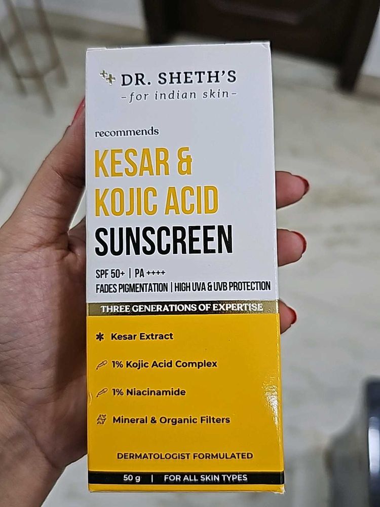 Dr Sheths Kesar Kojic Acid Sunscreen