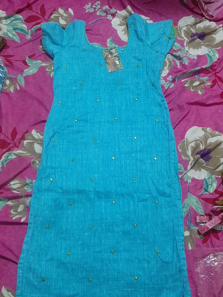 Light Blue Kurti