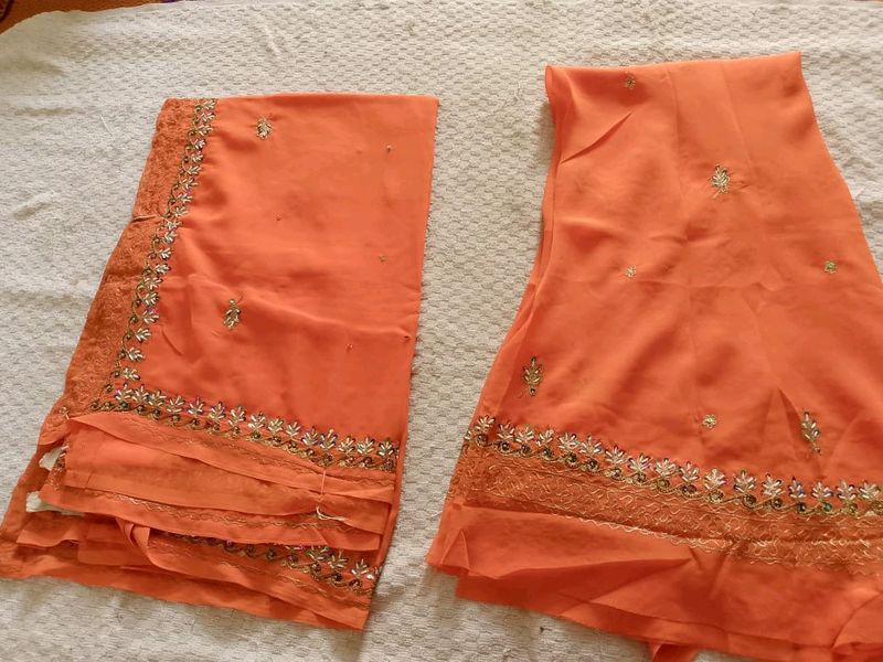 Unstiched Lahenga Choli Fabric With Dupatta