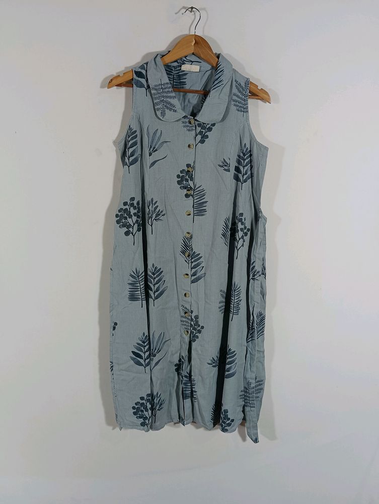 Grey Printed Casual Dress (Women)