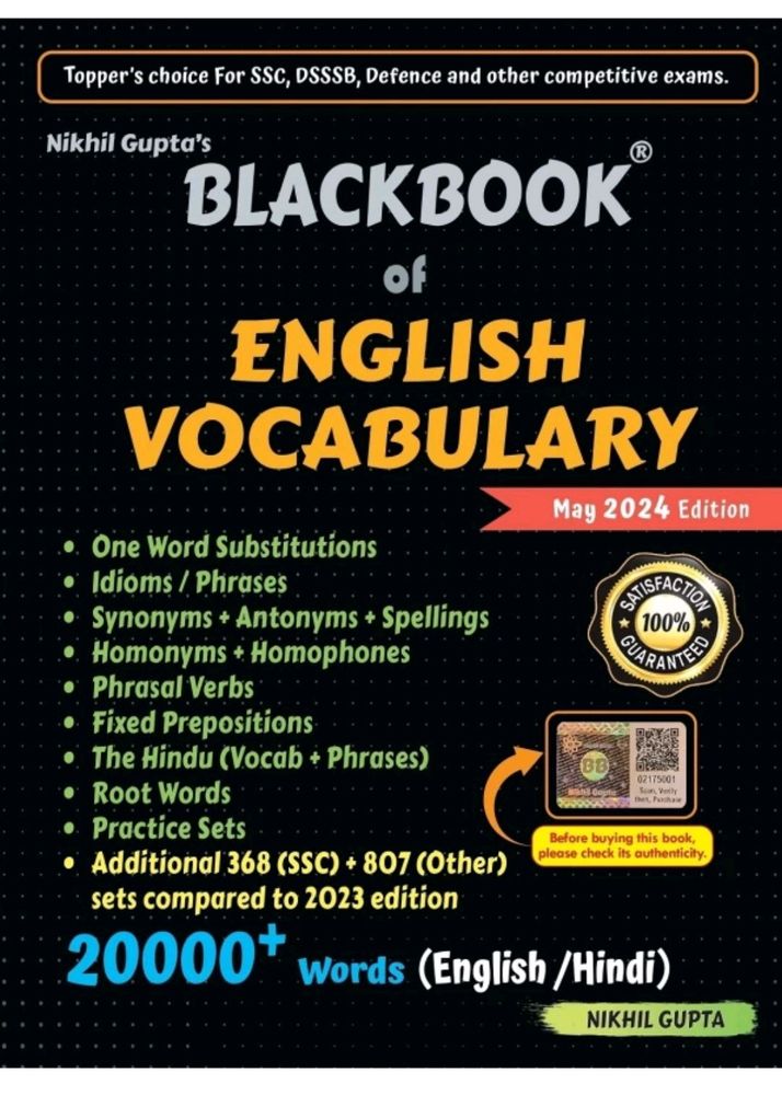 The Blackbook Of English Vocabulary