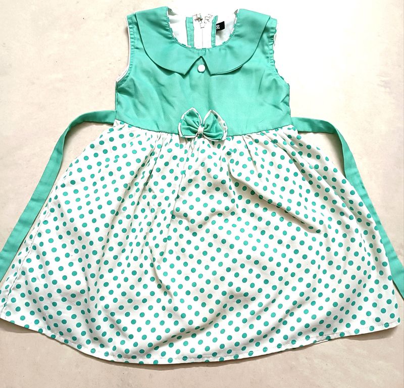 Rama Green Casual Frock