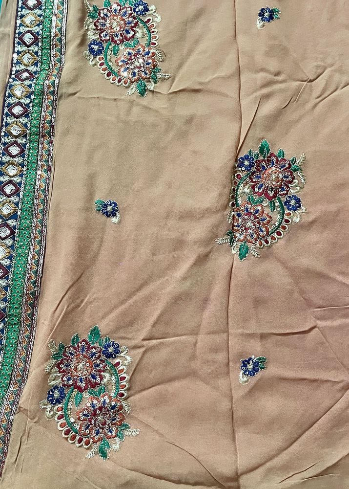 Heavy Embroidery Saree