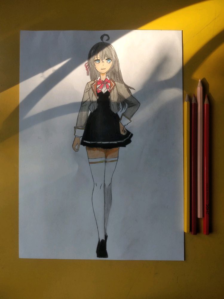 Alya Anime Drawing