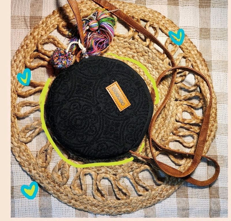 🟡🔴Cute Boho Circle Bag 🟣⚫️