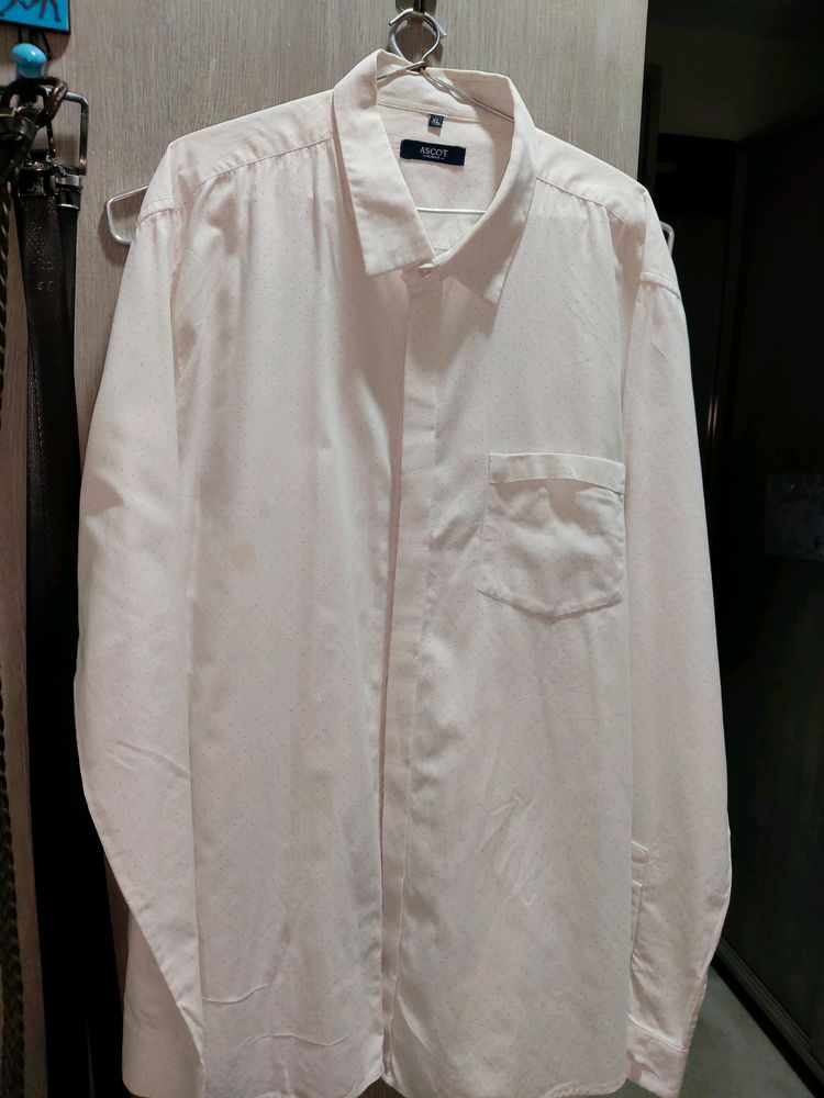 White Soft Strech Material Shirt