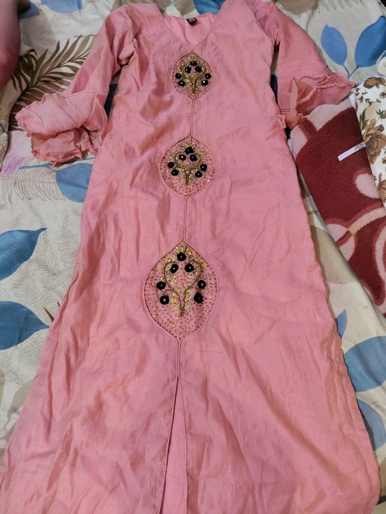 Partywear Kurta Fabric Is Soft