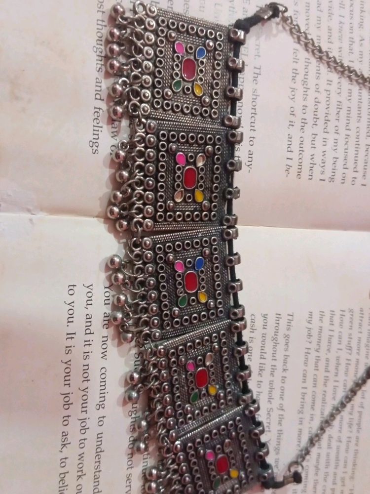 Oxidised Choker Style Neckpiece