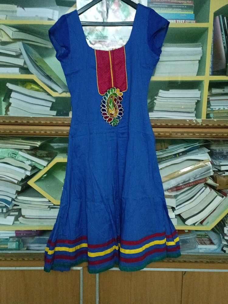 Blue Anarkali Kurta