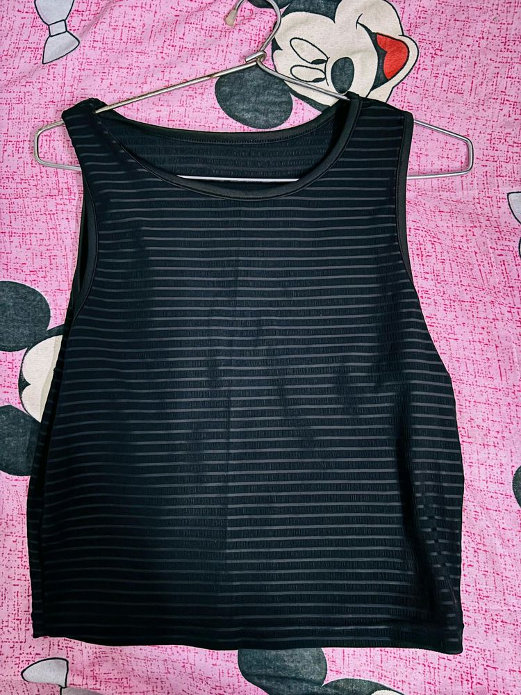 Black Urbanic Net Top