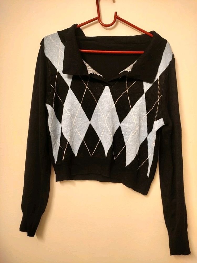 Korean Crop Sweater