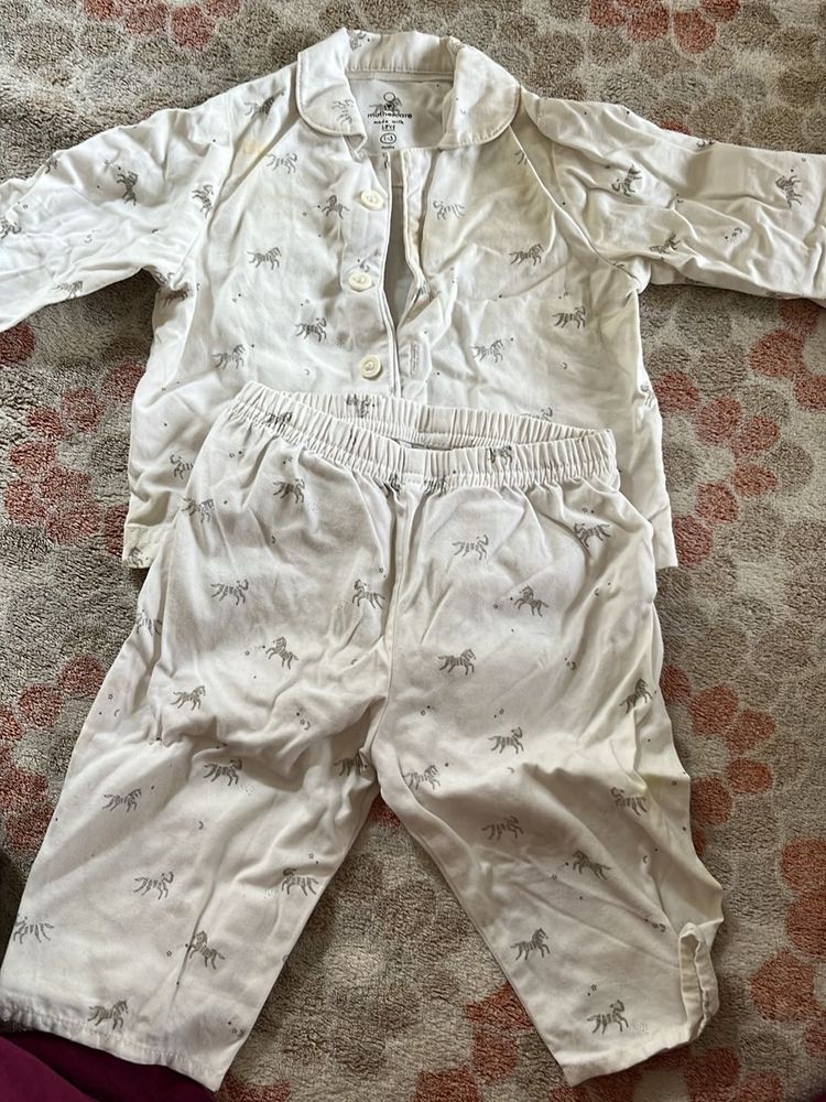 White Two Piece Set Of Brand Mothercare