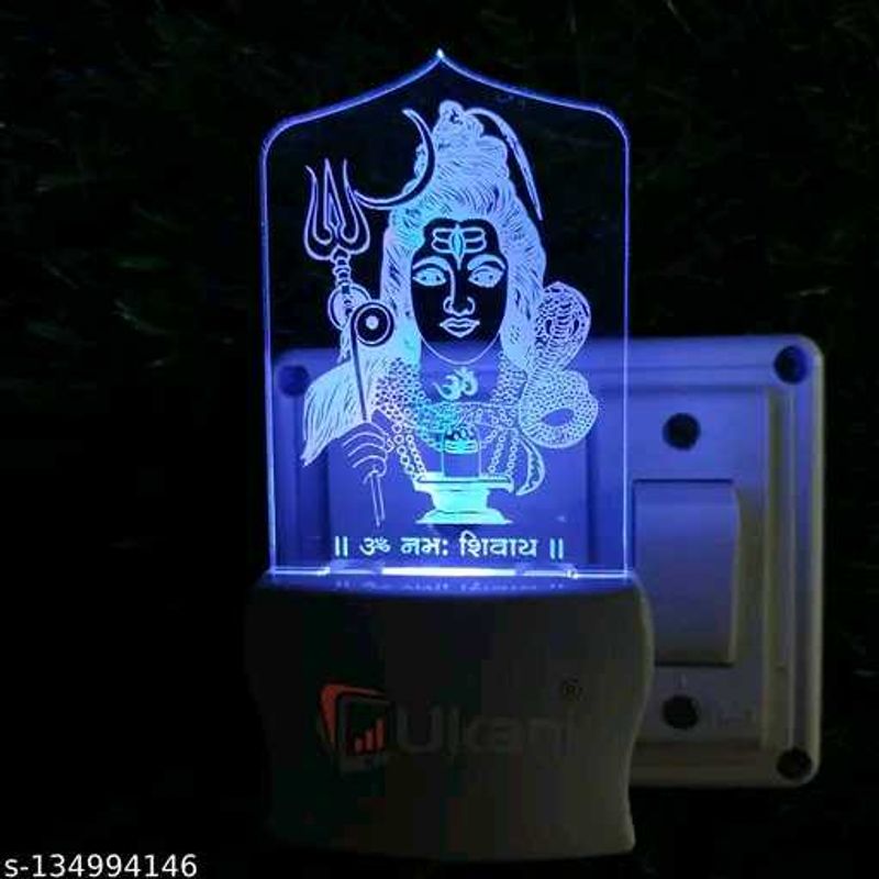 GOD SHIV Acrylic 3D Optical Illusion Night Lamp