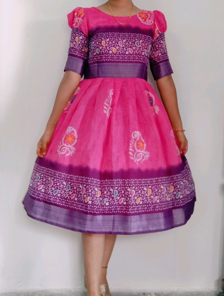 Chanderi Frock