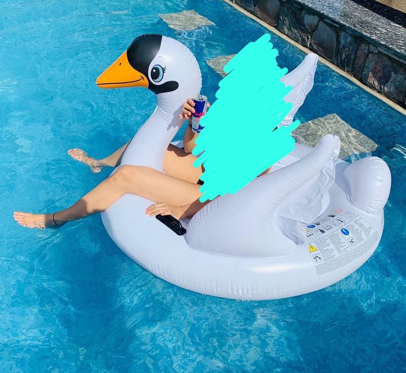 Generic flamingo Combo ( Inflatable Pool Float)