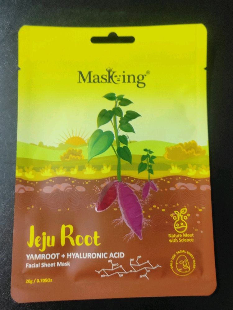 Masking Jeju root Facial Sheet Mask | Face Serum