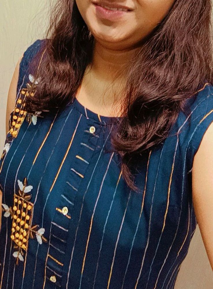 Navy Blue 💙 Kurti