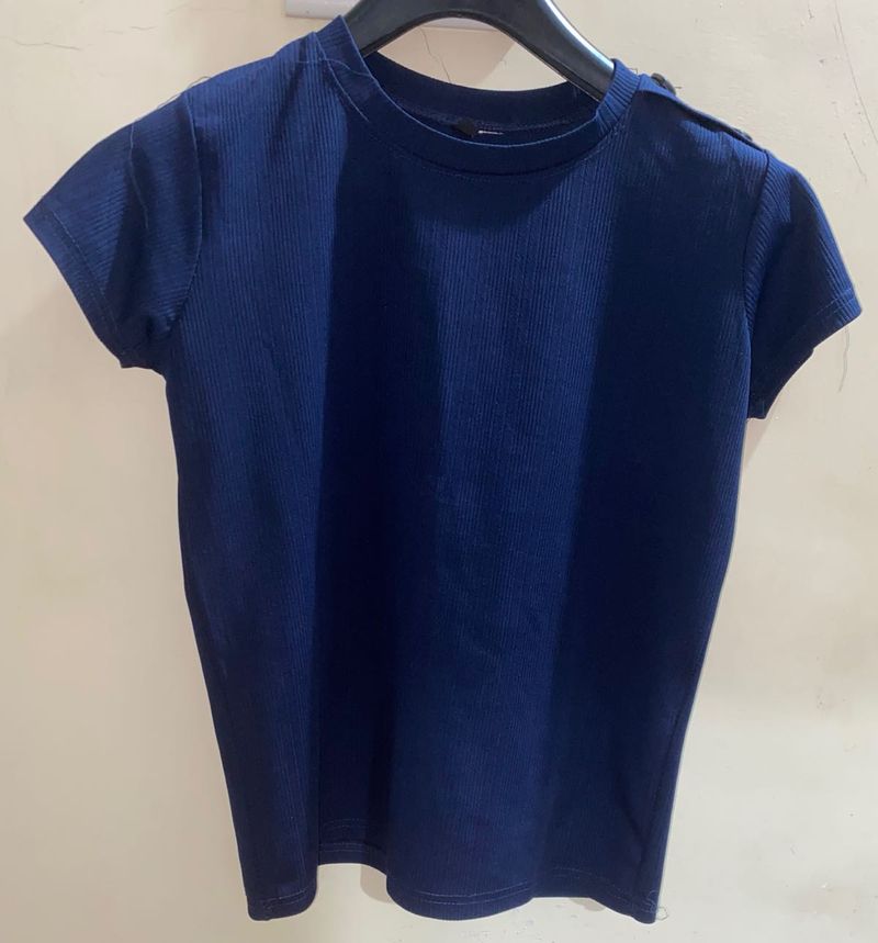 Blue Casual Top