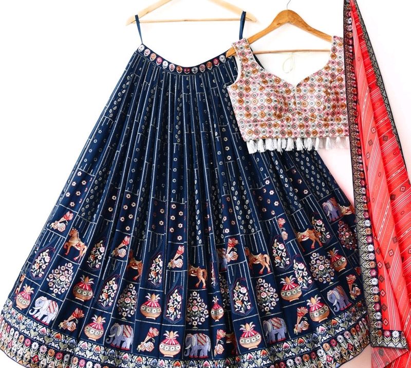 Rajasthani Pattern Lehenga