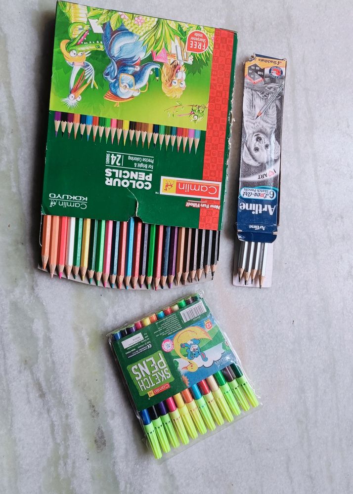 🖍️🎨💖 DRAWING PENCIL ✏️ & SKETCH PENS