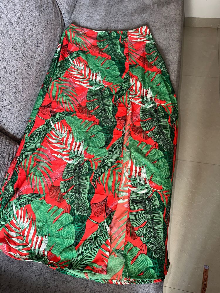 Tropical Skirt Top Set