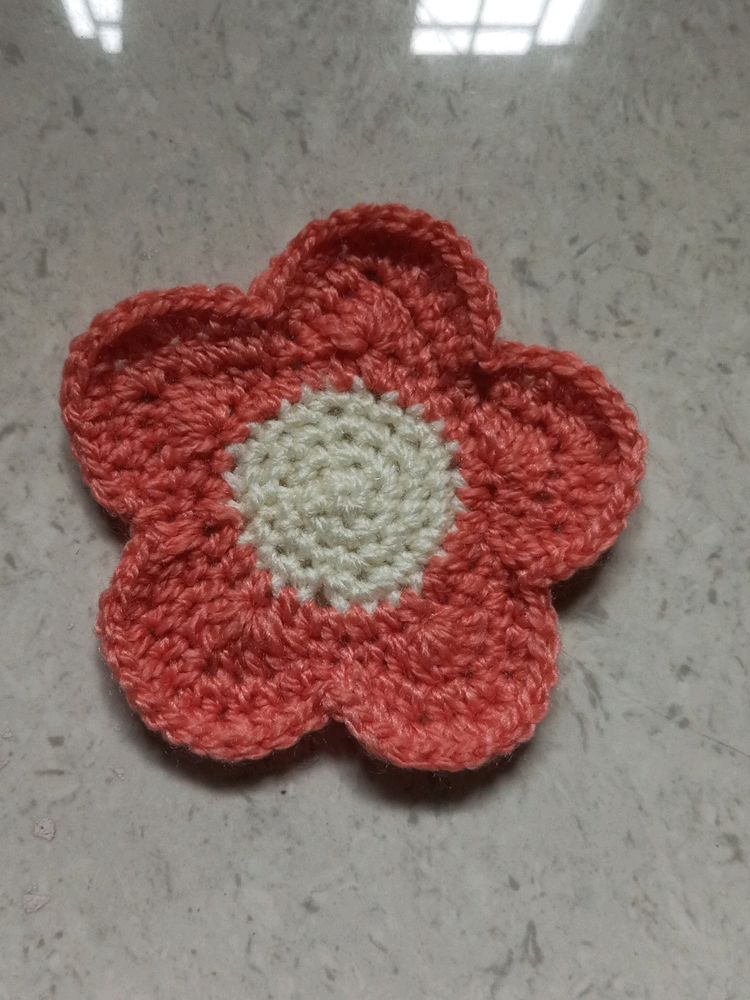 Crochet Flower Coaster