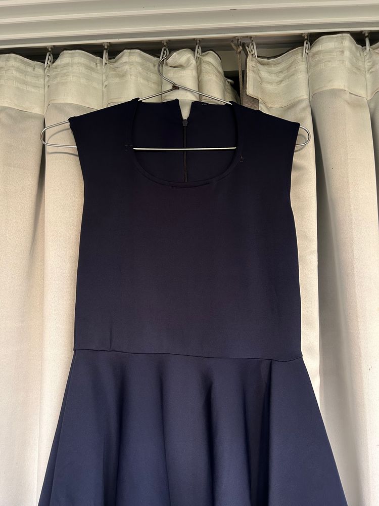 OLD MONEY Navy Blue Chic Dress