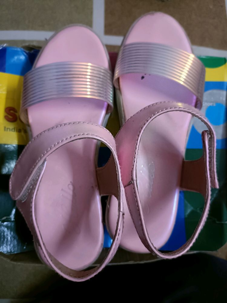 Beautiful Pink Wedges For 6-7 Years Old Girl