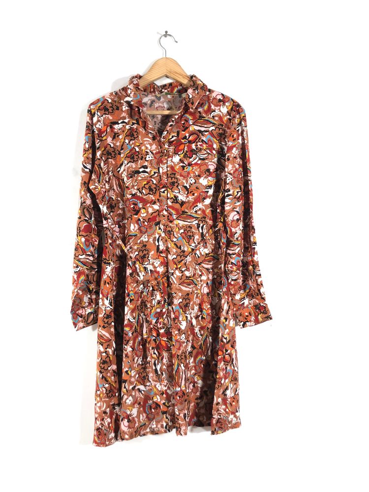 Max Brown Printed Dress(Women’s)