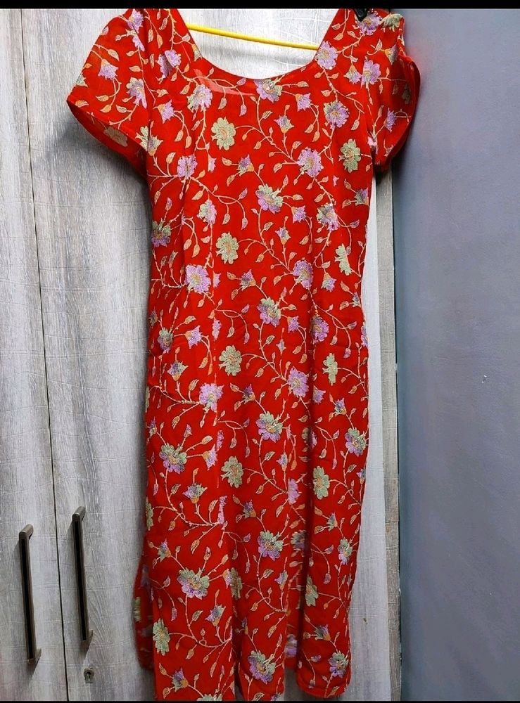 3 Pcs Orange Color Stitched Suit