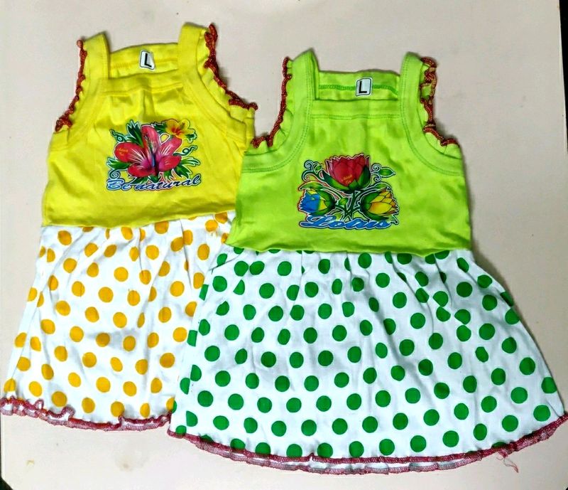 Combo Offer Soft Frock For Baby Girl