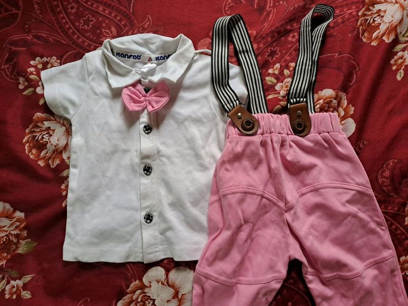 unused baby boy pink set