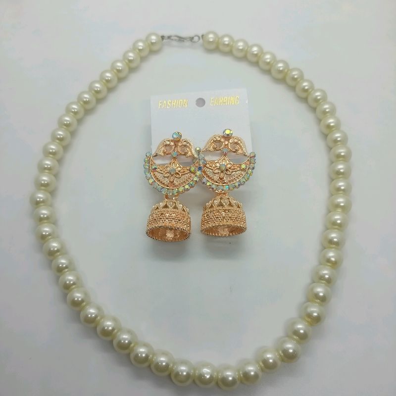 Neckpiece And Earring Combo