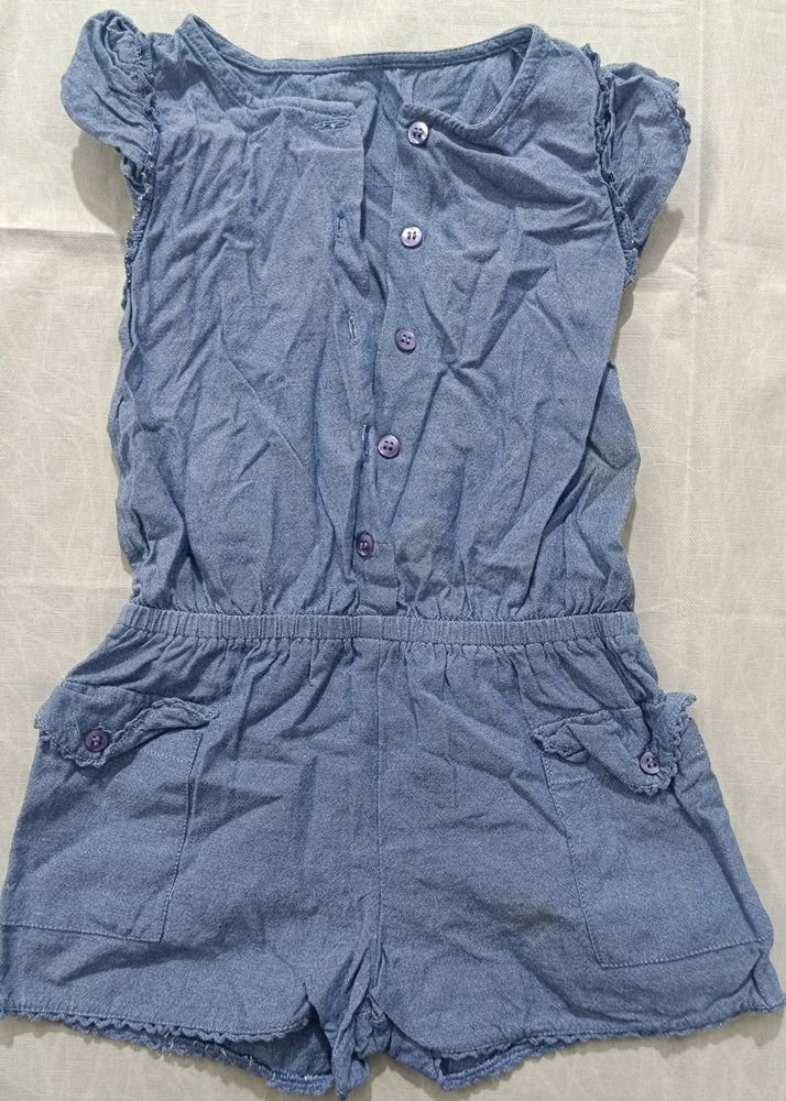 Baby Girl Wear Denim Frock